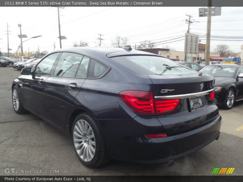 Deep Sea Blue Metallic / Cinnamon Brown 2011 BMW 5 Series 535i xDrive Gran Turismo