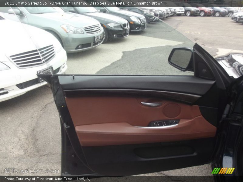 Deep Sea Blue Metallic / Cinnamon Brown 2011 BMW 5 Series 535i xDrive Gran Turismo