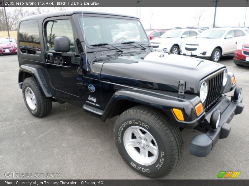 Black / Dark Slate Gray 2005 Jeep Wrangler X 4x4
