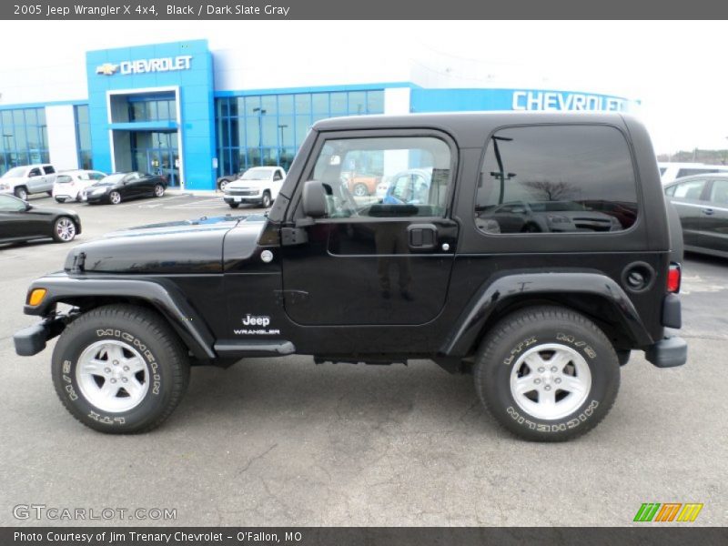 Black / Dark Slate Gray 2005 Jeep Wrangler X 4x4