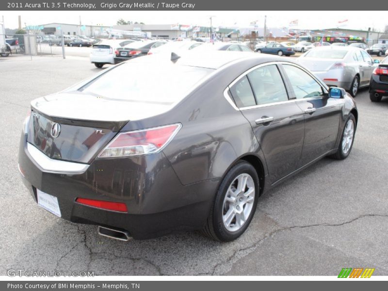 Grigio Gray Metallic / Taupe Gray 2011 Acura TL 3.5 Technology