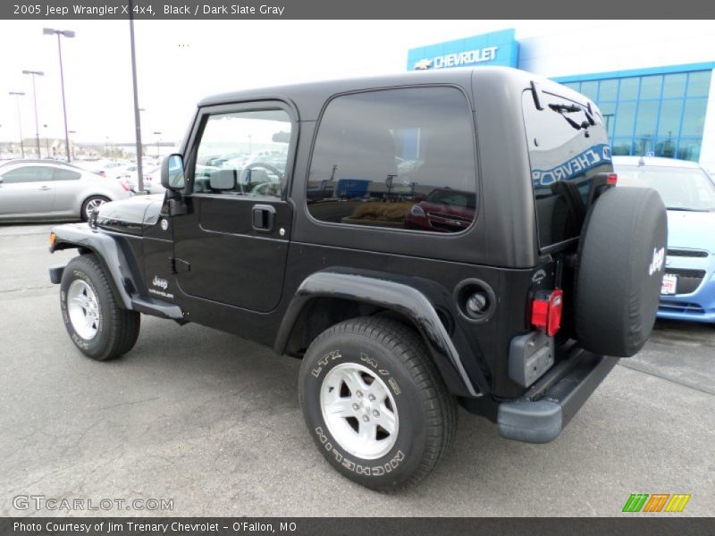 Black / Dark Slate Gray 2005 Jeep Wrangler X 4x4