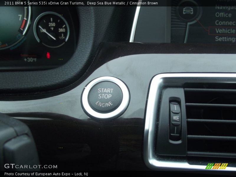 Deep Sea Blue Metallic / Cinnamon Brown 2011 BMW 5 Series 535i xDrive Gran Turismo