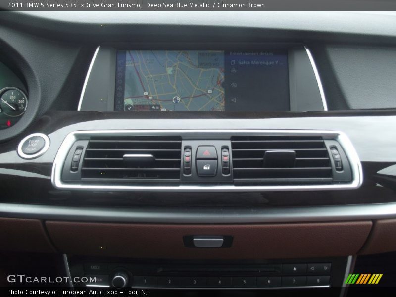 Deep Sea Blue Metallic / Cinnamon Brown 2011 BMW 5 Series 535i xDrive Gran Turismo