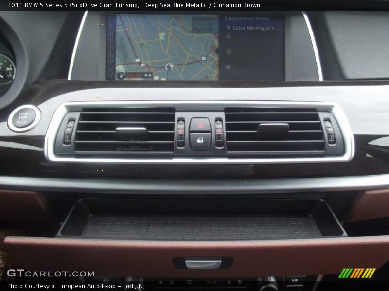 Deep Sea Blue Metallic / Cinnamon Brown 2011 BMW 5 Series 535i xDrive Gran Turismo
