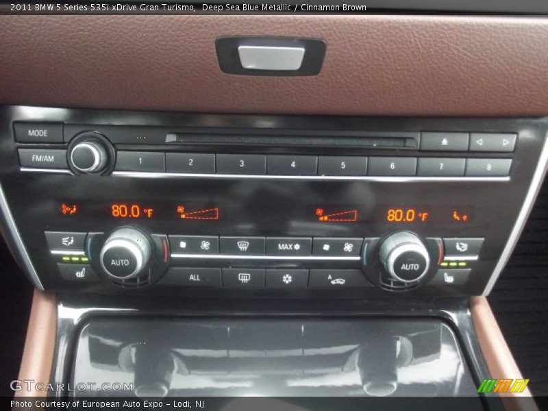 Deep Sea Blue Metallic / Cinnamon Brown 2011 BMW 5 Series 535i xDrive Gran Turismo