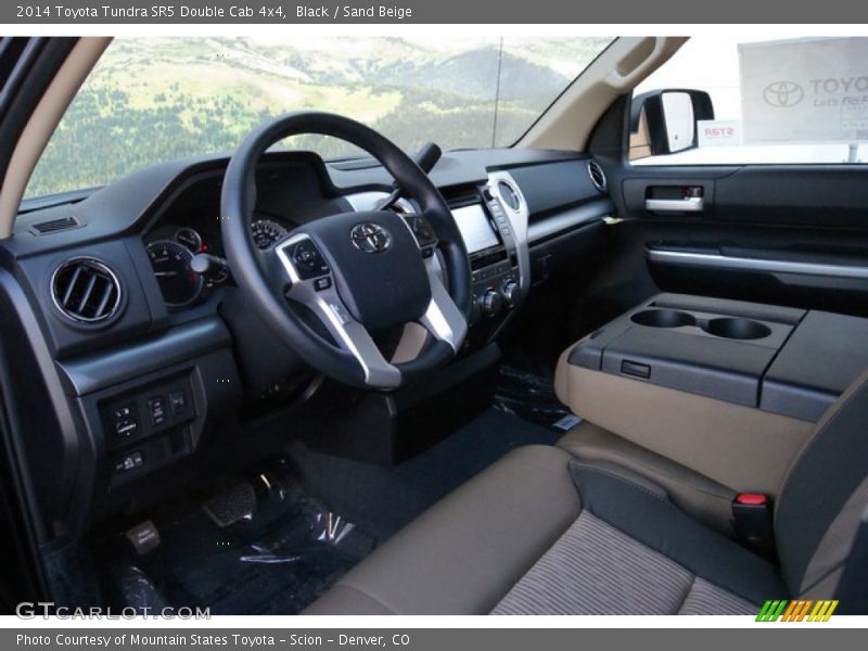Black / Sand Beige 2014 Toyota Tundra SR5 Double Cab 4x4