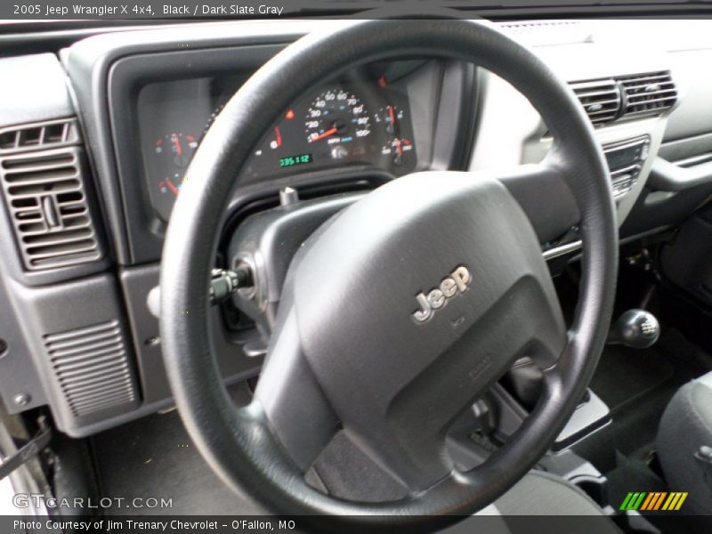 Black / Dark Slate Gray 2005 Jeep Wrangler X 4x4