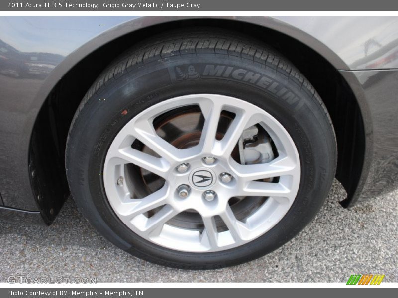 Grigio Gray Metallic / Taupe Gray 2011 Acura TL 3.5 Technology