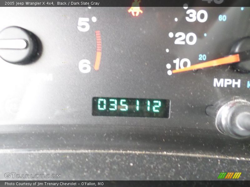 Black / Dark Slate Gray 2005 Jeep Wrangler X 4x4