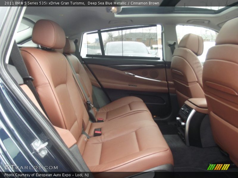 Deep Sea Blue Metallic / Cinnamon Brown 2011 BMW 5 Series 535i xDrive Gran Turismo