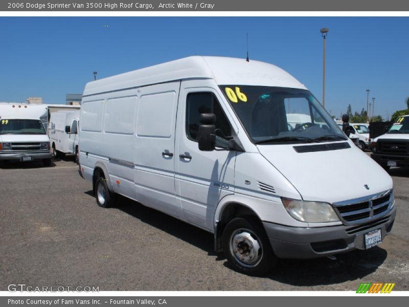 Arctic White / Gray 2006 Dodge Sprinter Van 3500 High Roof Cargo