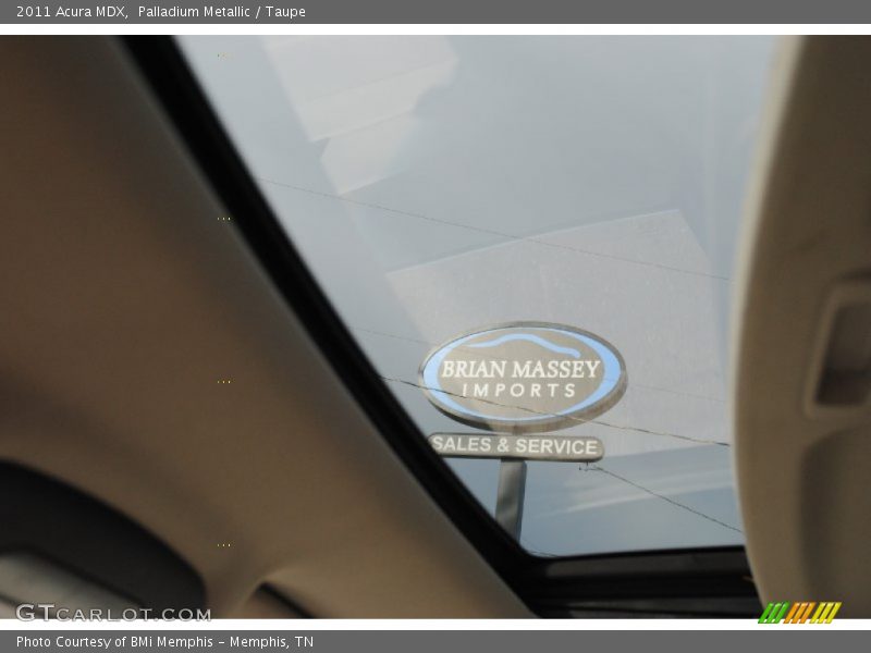 Palladium Metallic / Taupe 2011 Acura MDX