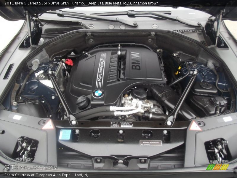 Deep Sea Blue Metallic / Cinnamon Brown 2011 BMW 5 Series 535i xDrive Gran Turismo