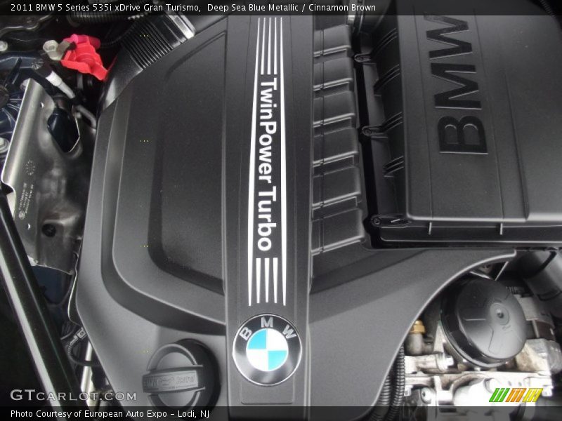Deep Sea Blue Metallic / Cinnamon Brown 2011 BMW 5 Series 535i xDrive Gran Turismo
