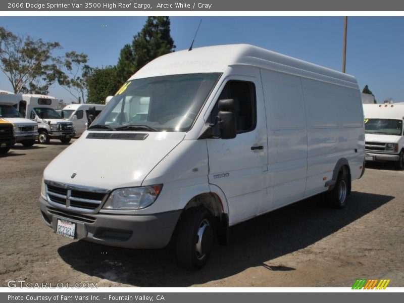 Arctic White / Gray 2006 Dodge Sprinter Van 3500 High Roof Cargo