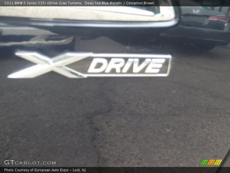 Deep Sea Blue Metallic / Cinnamon Brown 2011 BMW 5 Series 535i xDrive Gran Turismo
