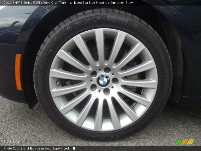 Deep Sea Blue Metallic / Cinnamon Brown 2011 BMW 5 Series 535i xDrive Gran Turismo