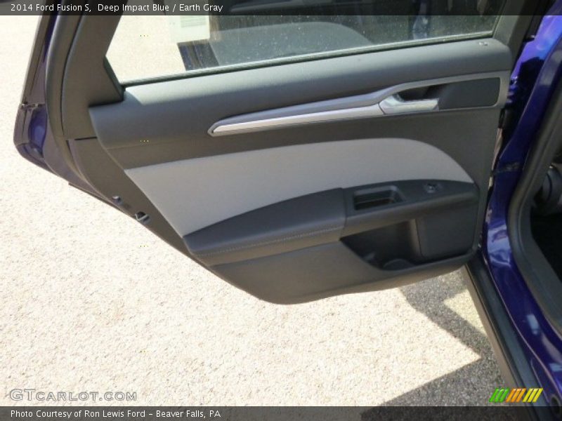Deep Impact Blue / Earth Gray 2014 Ford Fusion S