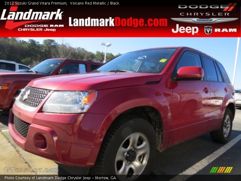 Volcano Red Metallic / Black 2012 Suzuki Grand Vitara Premium