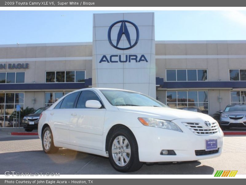 Super White / Bisque 2009 Toyota Camry XLE V6