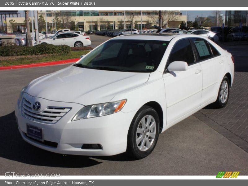 Super White / Bisque 2009 Toyota Camry XLE V6