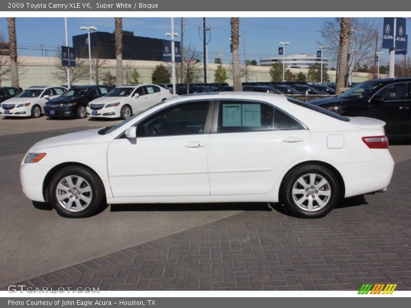 Super White / Bisque 2009 Toyota Camry XLE V6