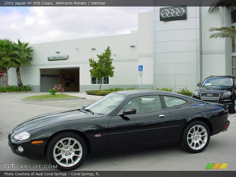 Anthracite Metallic / Oatmeal 2001 Jaguar XK XK8 Coupe