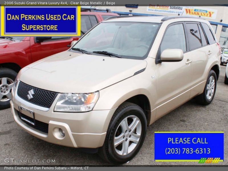 Clear Beige Metallic / Beige 2006 Suzuki Grand Vitara Luxury 4x4