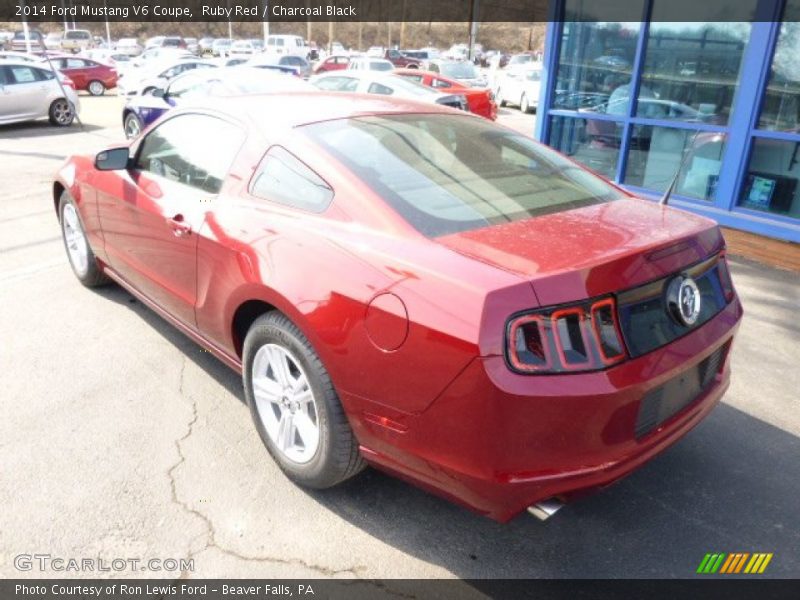 Ruby Red / Charcoal Black 2014 Ford Mustang V6 Coupe