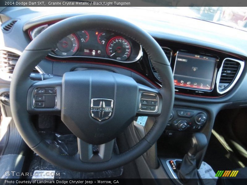 Granite Crystal Metallic / Black/Light Tungsten 2014 Dodge Dart SXT