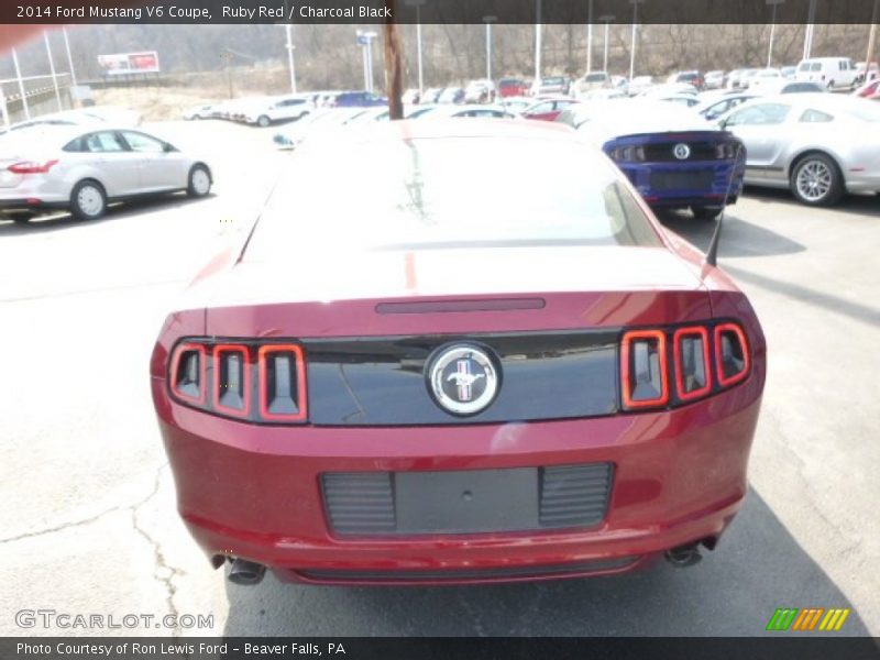 Ruby Red / Charcoal Black 2014 Ford Mustang V6 Coupe