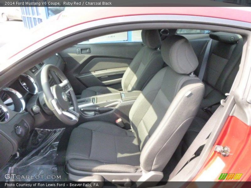 Ruby Red / Charcoal Black 2014 Ford Mustang V6 Coupe