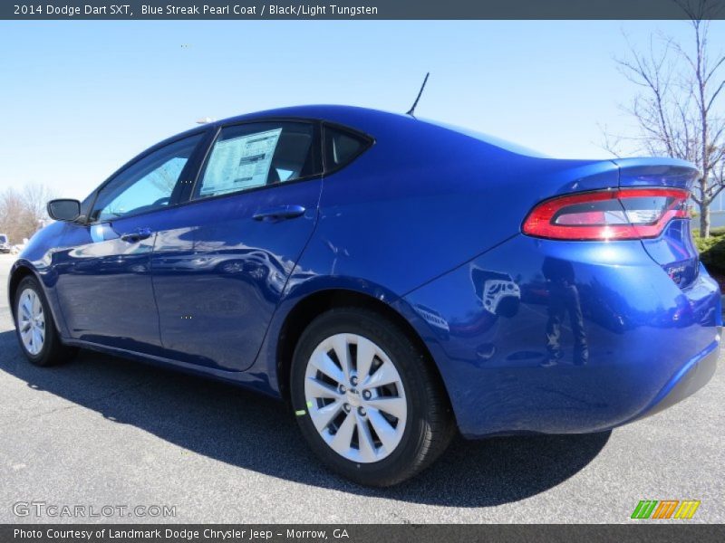 Blue Streak Pearl Coat / Black/Light Tungsten 2014 Dodge Dart SXT