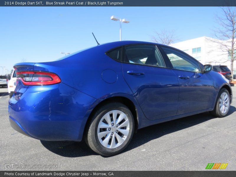 Blue Streak Pearl Coat / Black/Light Tungsten 2014 Dodge Dart SXT