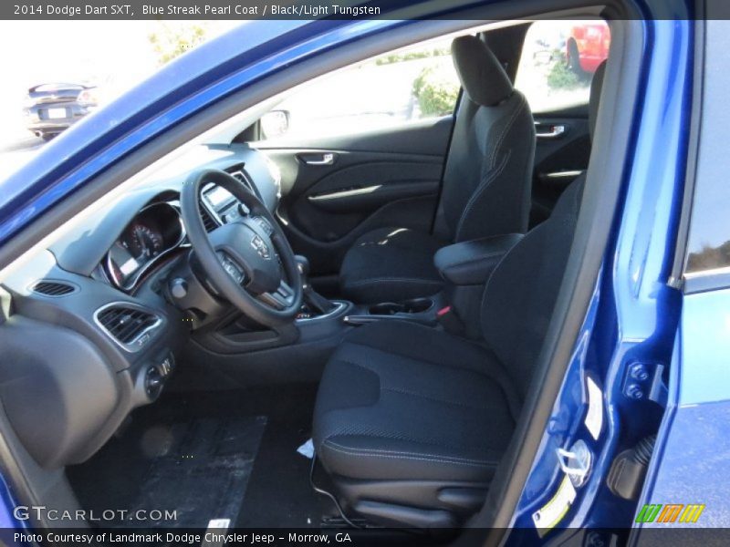 Blue Streak Pearl Coat / Black/Light Tungsten 2014 Dodge Dart SXT
