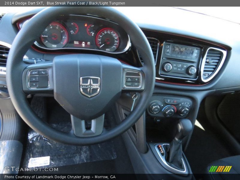 Blue Streak Pearl Coat / Black/Light Tungsten 2014 Dodge Dart SXT