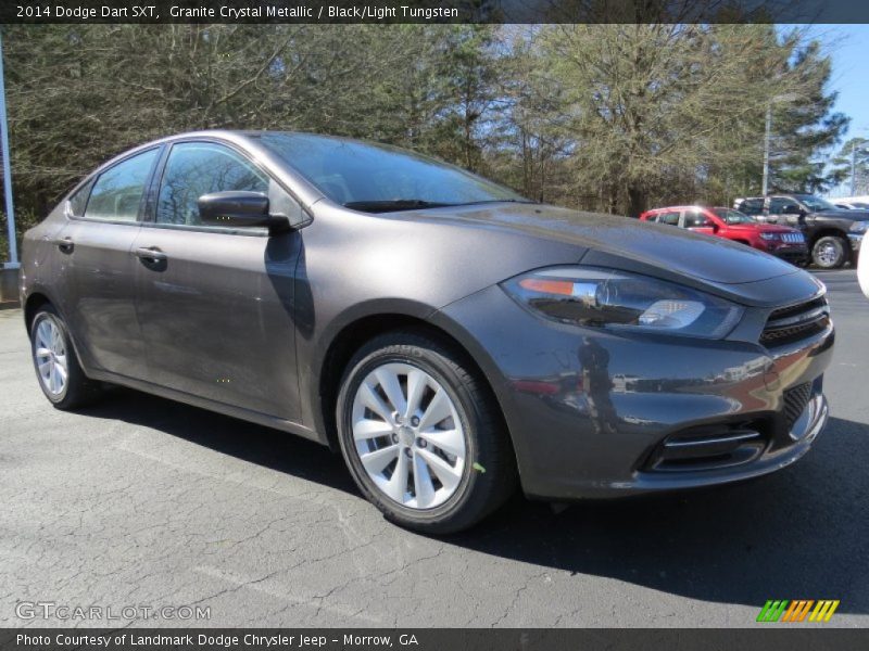 Granite Crystal Metallic / Black/Light Tungsten 2014 Dodge Dart SXT