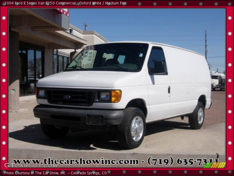 Oxford White / Medium Flint 2004 Ford E Series Van E250 Commercial