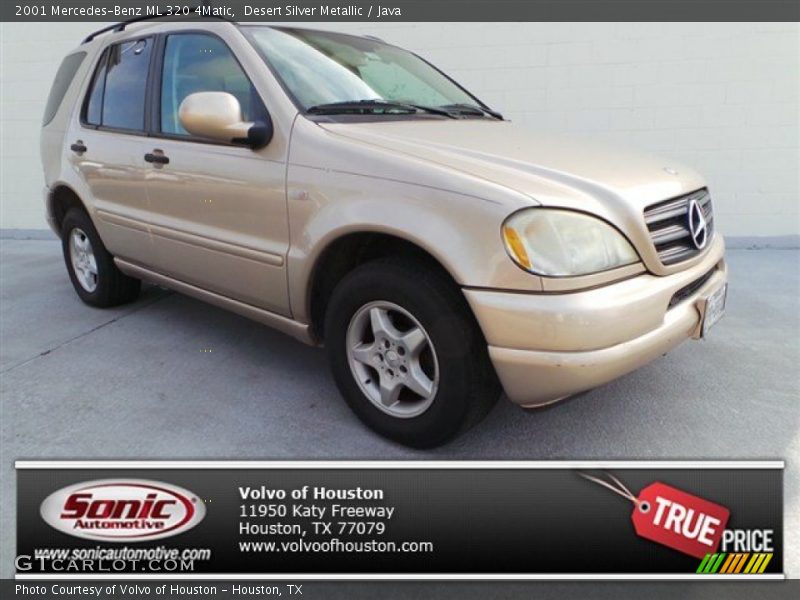 Desert Silver Metallic / Java 2001 Mercedes-Benz ML 320 4Matic
