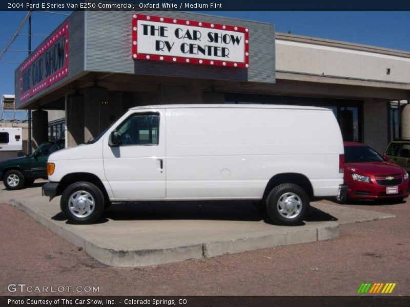 Oxford White / Medium Flint 2004 Ford E Series Van E250 Commercial