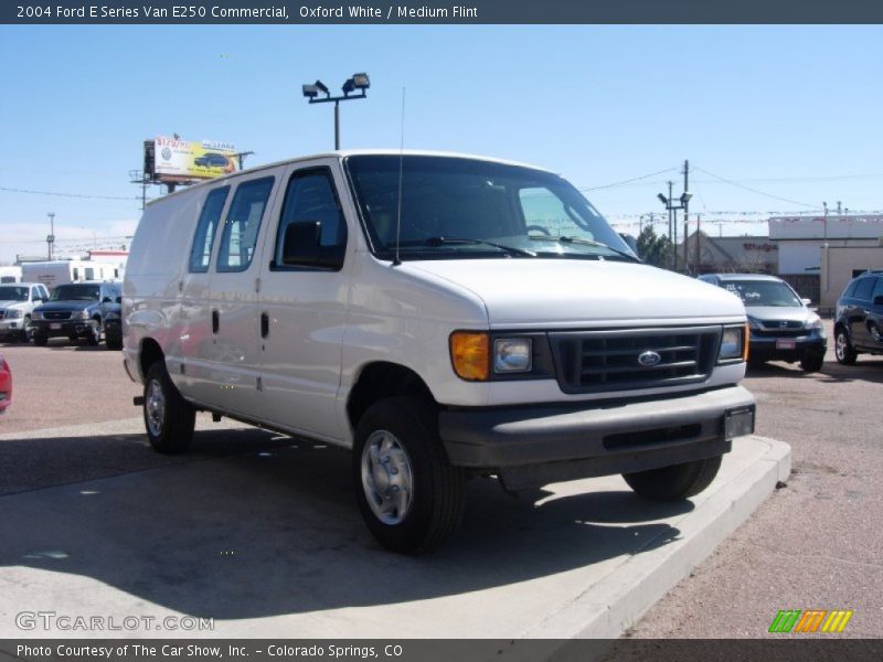 Oxford White / Medium Flint 2004 Ford E Series Van E250 Commercial