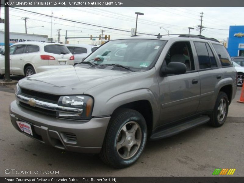 Graystone Metallic / Light Gray 2007 Chevrolet TrailBlazer LS 4x4