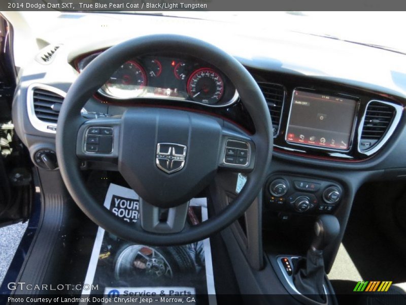 True Blue Pearl Coat / Black/Light Tungsten 2014 Dodge Dart SXT