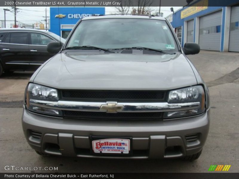 Graystone Metallic / Light Gray 2007 Chevrolet TrailBlazer LS 4x4