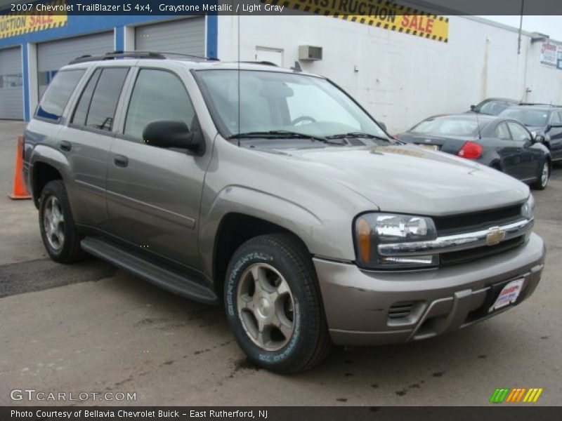 Graystone Metallic / Light Gray 2007 Chevrolet TrailBlazer LS 4x4