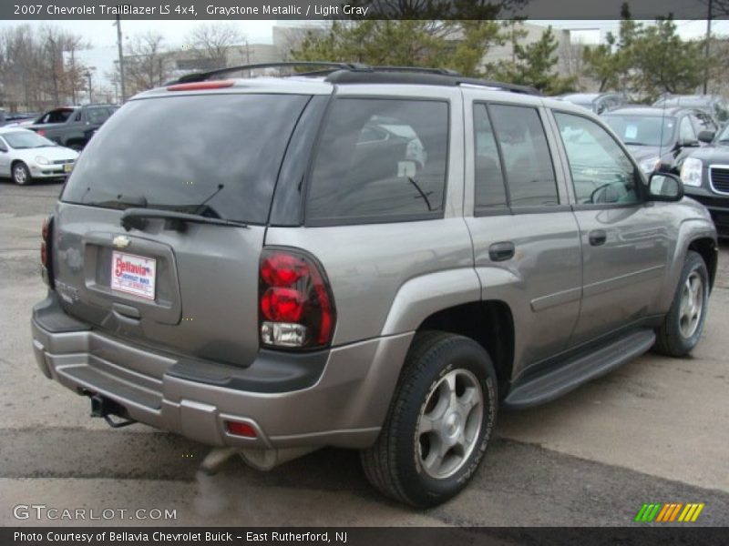 Graystone Metallic / Light Gray 2007 Chevrolet TrailBlazer LS 4x4