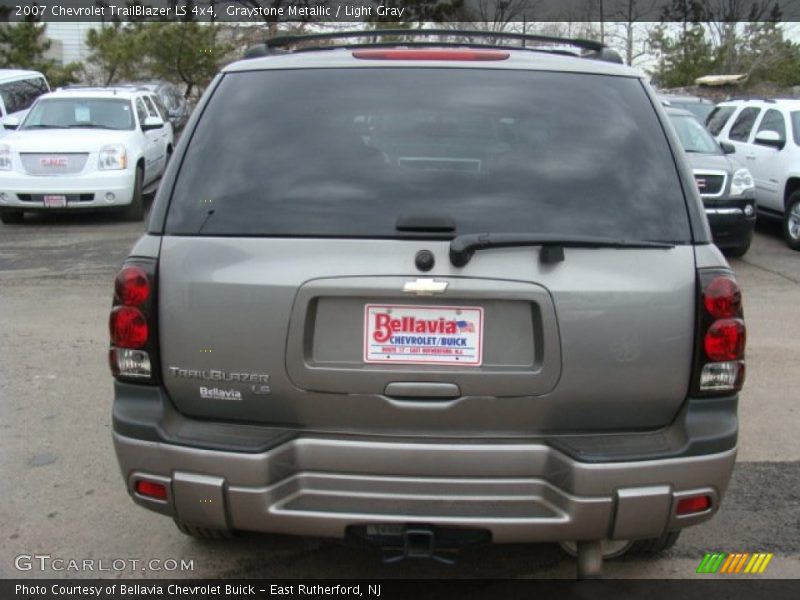 Graystone Metallic / Light Gray 2007 Chevrolet TrailBlazer LS 4x4