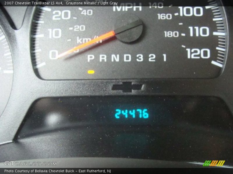Graystone Metallic / Light Gray 2007 Chevrolet TrailBlazer LS 4x4