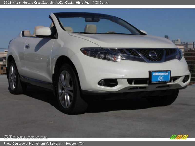 Glacier White Pearl / CC Camel 2011 Nissan Murano CrossCabriolet AWD